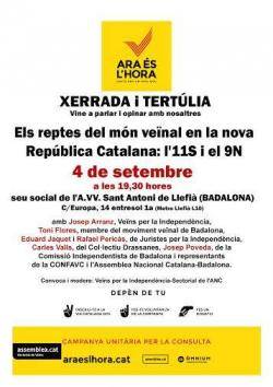 Acte a Badalona de la sectorial de l'ANC