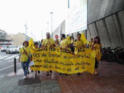 Inici de la II Marxa per l'Educació Publica a Girona (fotografia #Marxaeducativa2014)