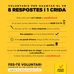 Voluntaris per guanyar el 9N