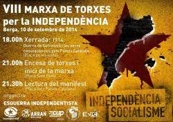 VIII Marxa de Torxes per la Indepedència a Berga