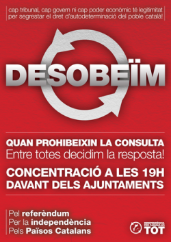 Cartell "Desobeïm"