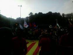 Acte de l'EIB a la Plaça Tetuan de Barcelona