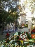 Ofrena al monument a Rafael Casanova de Barcelona