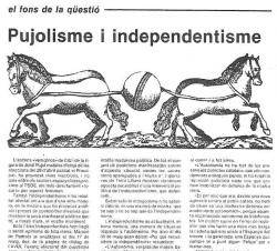 Pujolisme i independentisme: dos  projectes antagònics durant dècades