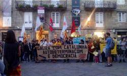 Dimarts passat a Galícia hi va haver nou concentracions en solidaritat amb el procés català