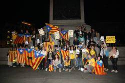 concentració a Londres  en protesta de la decissió del  TC de prohibir la consulta
