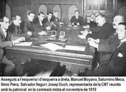 Reunió de la Comissió Mixta el 1919