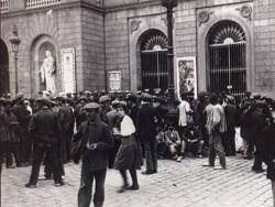Treballadors catalans durant la vaga de 1917