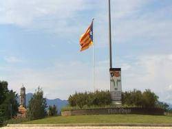 Estelada de Vilobí d'Onyar (imatge:TV Girona)