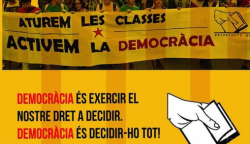 Cartell Estudiants9N vaga 7 i 8 d'octubre