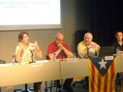 D'esquerra a dreta: Elisenda Paluzie, Lluís Rabell, Josep Arranz i Núria Jàvega