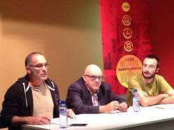 Ramon Piqué, Manel Delgado i Albert Botran, a l'acte