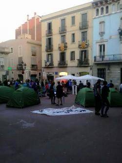 Acampada a la vila de Gràcia