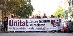 Manifestació anifeixista a Barcelona