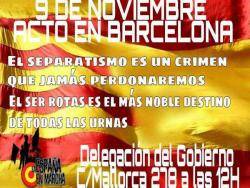Concentració ultra a Barcelona pel 9-N