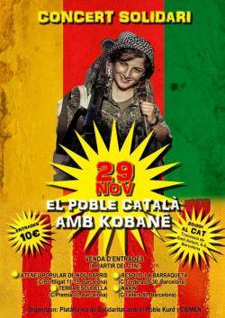 El CAT de Gràcia acollirà el dissabte 29 de novembre un concert solidari amb kOBANE