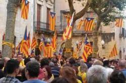 Concentració independentista a El Vendrell