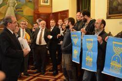 La Marea Blanca de Ponent i Pirineus irromp al ple de la Diputació de LleidaTítol de la imatge