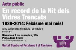 Acte en record de la Nit dels Vidres Trencats