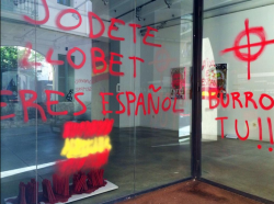 Atac feixista a la Galeria Ventós de  Figueres