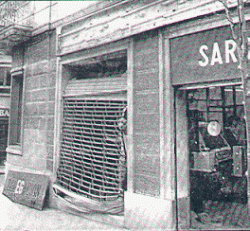 02/12/1983- Artefacte explosiu contra una oficina de FECSA al barri de Sarrià de Barcelona.