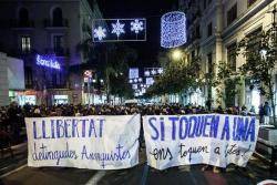 Manifestació de suport als detinguts anarquistes. Foto: