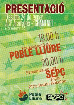 Presentació del SEPC i Poble Lliure a Gramanet