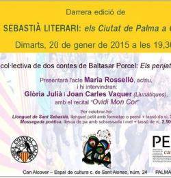 Programa de la nit literària a Can Alcover