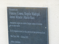 La matinada del 4 de gener de 1960 la Guàrdia Civil va abatre a trets 4 militants anarquistes (Francesc Consea, Martín Ruiz, Antoni Miracle i Rogelio Madrigal) al Mas Clarà de Palol de Revardit (Pla de lEstany). (Imatge: llibertat.cat)