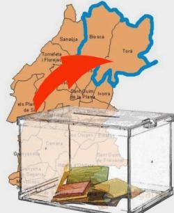 Torà i Biosca votaran sobre el canvi de comarca