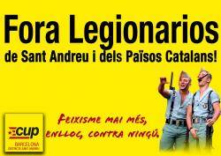 La CUP de Sant Andreu vol expulsar els "legionarios" del barri