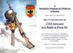 La Hermandad de Combatientes de la División Azul de Barcelona ha divulgat per xarxes socials la convocatòria duna missa en homenatge als voluntaris espanyols que lluitaren enquadrats en lexèrcit de lAlemanya nazi