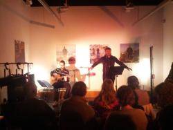Marcel Pich i Carles Rebassa homenatgen Guillem d'Efak a l'Espai Mallorca