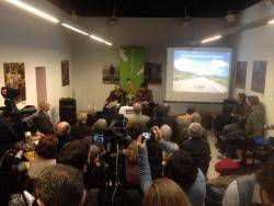 L'Espai Mallorca a Barcelona va aplegar ahir la presentació del Manifest per la coherència paisatgística de la carretera genera