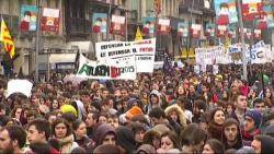 Milers es manifesten a Barcelona #26FSOMPUBLICA