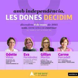 Acte "amb independència les dones decidim"  a l'Hospitalet de Llobregat