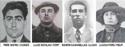 Pere Mateu, Lluis Nicolau, Ramon Casanellas i Llúcia Fors