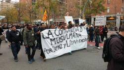 Clam a Barcelona contra el racisme, la islamofòbia i pel tancament de Tramuntana