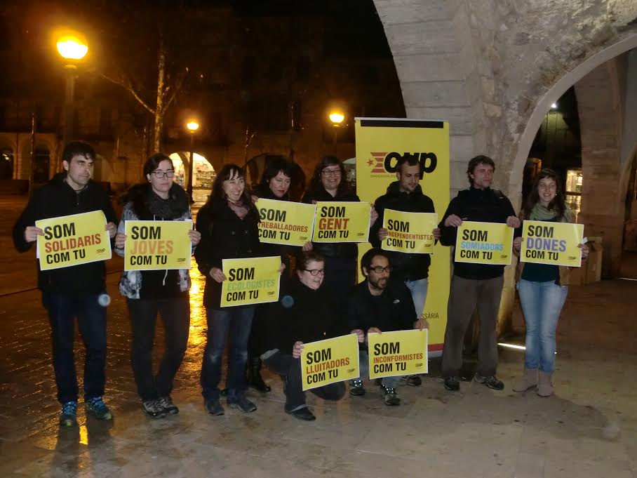 Presentació de les 10 persones que encapçalaran la llista de la CUP Banyoles