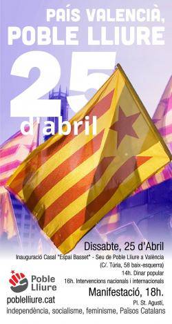 Cartell de la convocatòria de Poble Lliure