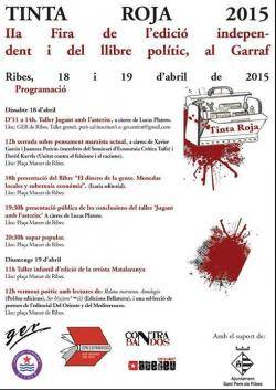 Cap de setmana de "Tinta Roja", 2a fira de l?edició independent i del llibre polític, al Garraf