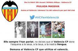 Piulades per tal de demanar l?ús de "la nostra llengua" al  València CF