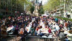 La Jornada Popular al passeig de Sant Joan de Barcelona