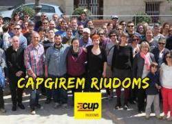 La CUP Riudoms fa públic la llista electoral, codi ètic, pressupost de campanya i lema