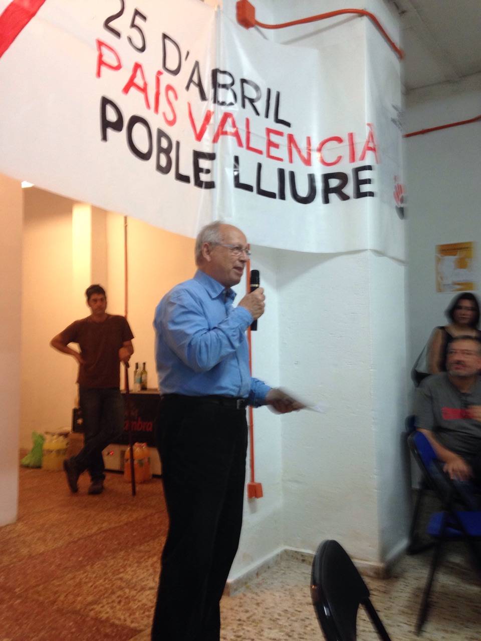 Inaguraci&oacute; de la seu de Poble Lliure a Val&egrave;ncia, Carles Castellanos  (Espai Basset)