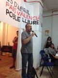 Inaguració de la seu de Poble Lliure a València, Toni Infante (Espai Basset)
