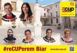 Cartell electoral de la CUP de Biar