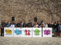 CUP-Crida per Girona  i el lema "Som la força de la gent"