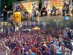 La Plaça d'Orfila, a Sant Andreu, es va omplir en l'acte central de la CUP-CapgiremBarcelona