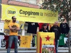 Una acció al carrer tanca la campanya de la CUP de Blanes